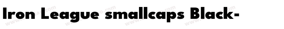 Iron League smallcaps Black字体转换